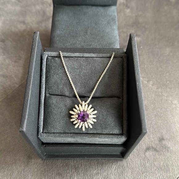 David Yurman Jewelry - David Yurman amethyst stone star necklace. Size is approximately 18 inches.